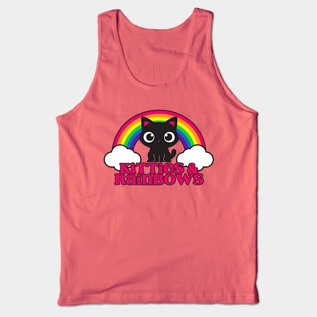 Kitties & Rainbows Tank Top by machmigo